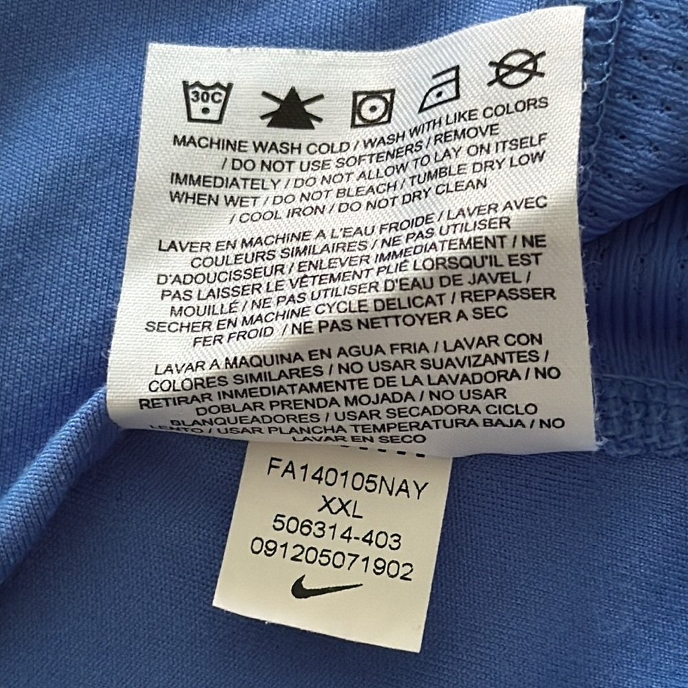 Nike Blue Dri-Fit Athletic Top - Picture 7 of 7